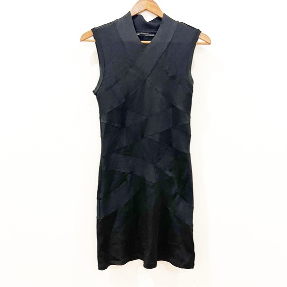 All Saints Dresses & Skirts - Allsaints Hazel Dress Womens 8 Black Knitted Whimsigoth Grunge Bodycon Stretch